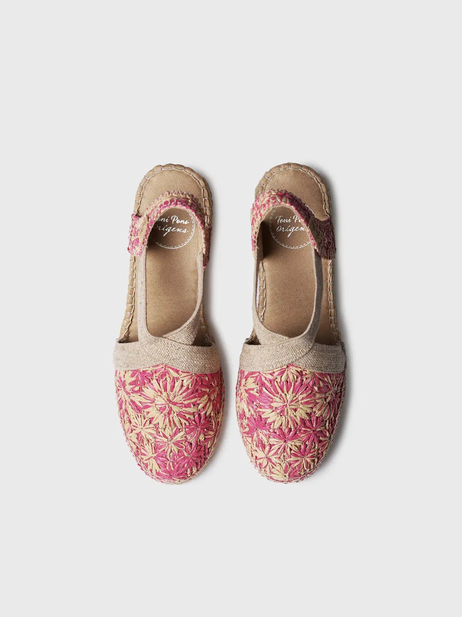  - Alpargata de cuña en rafia floral | TERRA-RF  - Toni Pons  