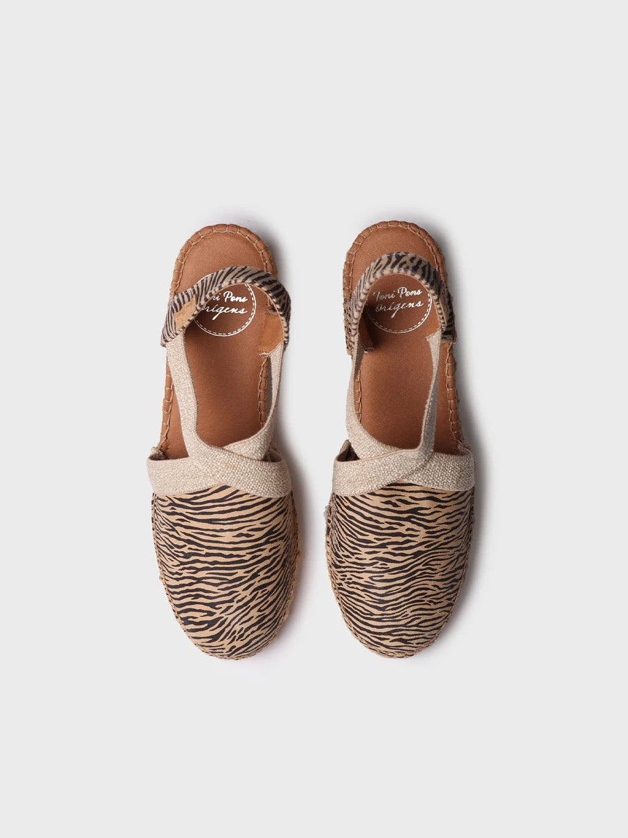  - Alpargata de cuña con estampado cebra | TERRA-ZB  - Toni Pons  