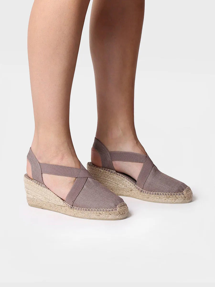 Medium wedge vegan espadrilles