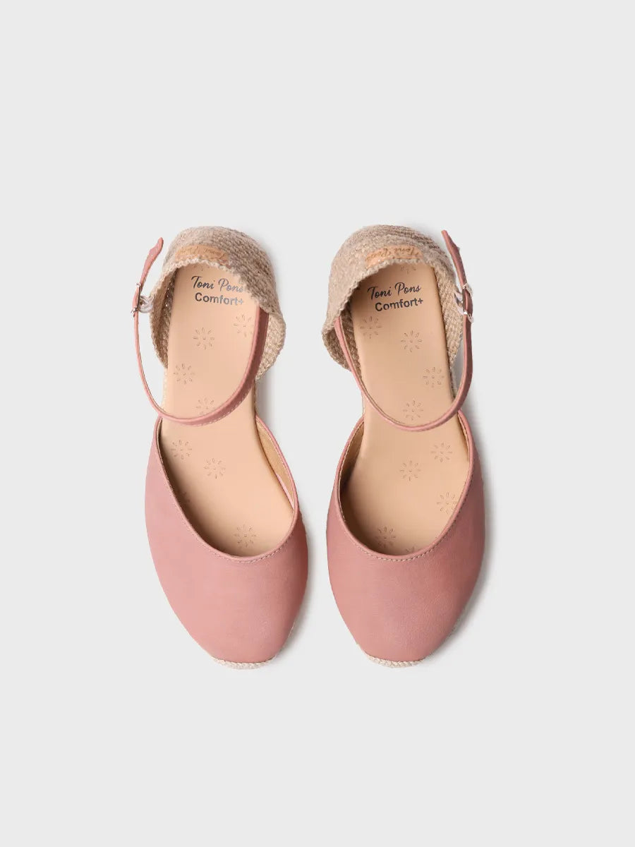  - Alpargata de mujer de cuña en piel con pulsera | TIANA  - Toni Pons  