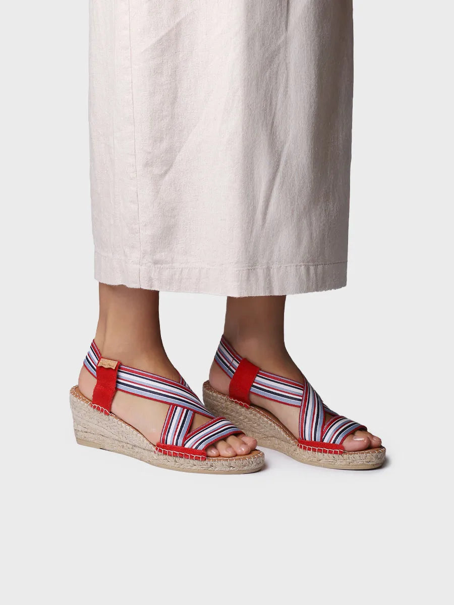 - Alpargata de mujer con cuña y bandas elásticas | TINA  - Toni Pons  