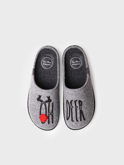 Slippers para hombre en fieltro | TOBI-DR