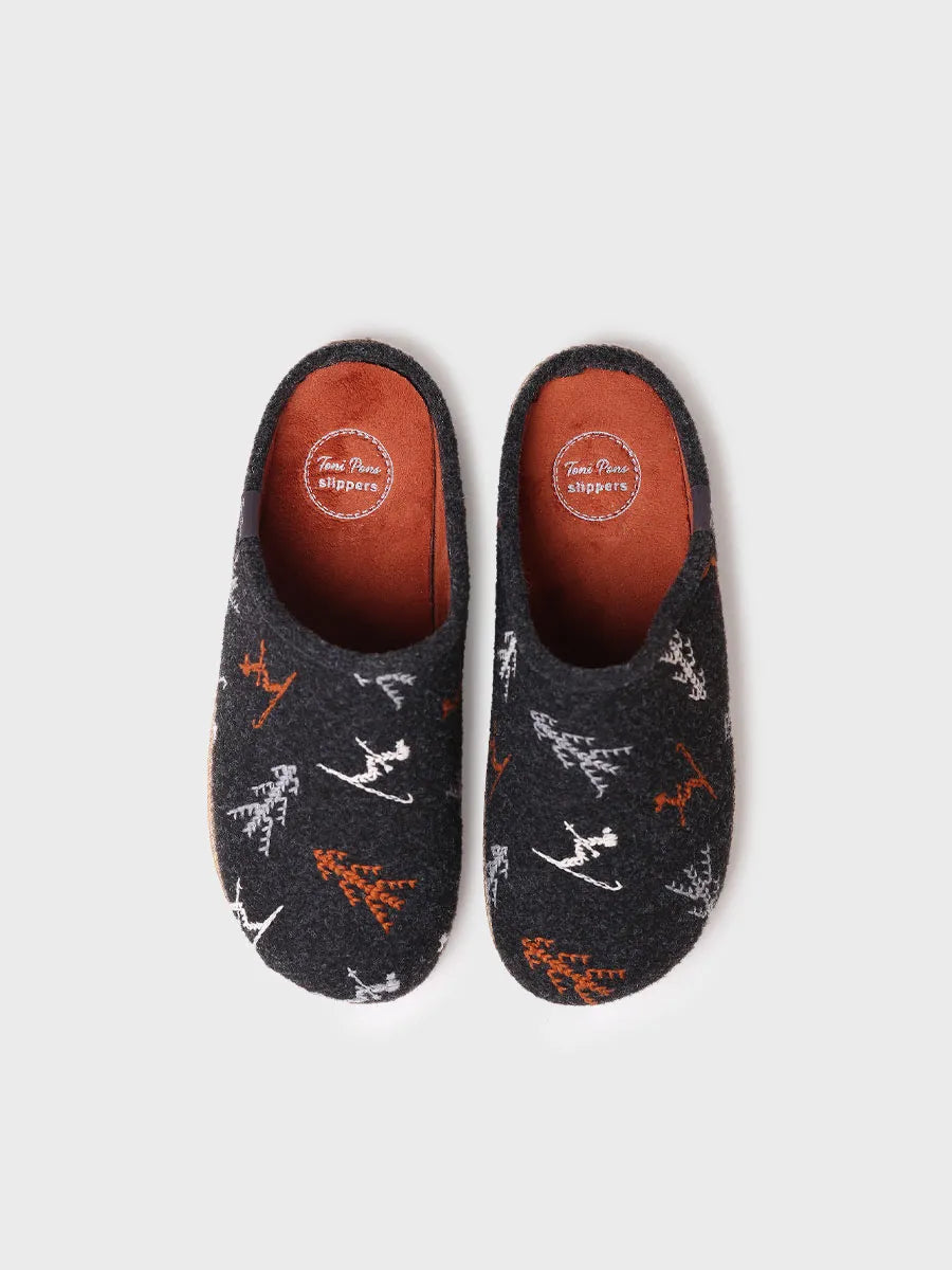 Pantofole da uomo in feltro - TOBI-SK