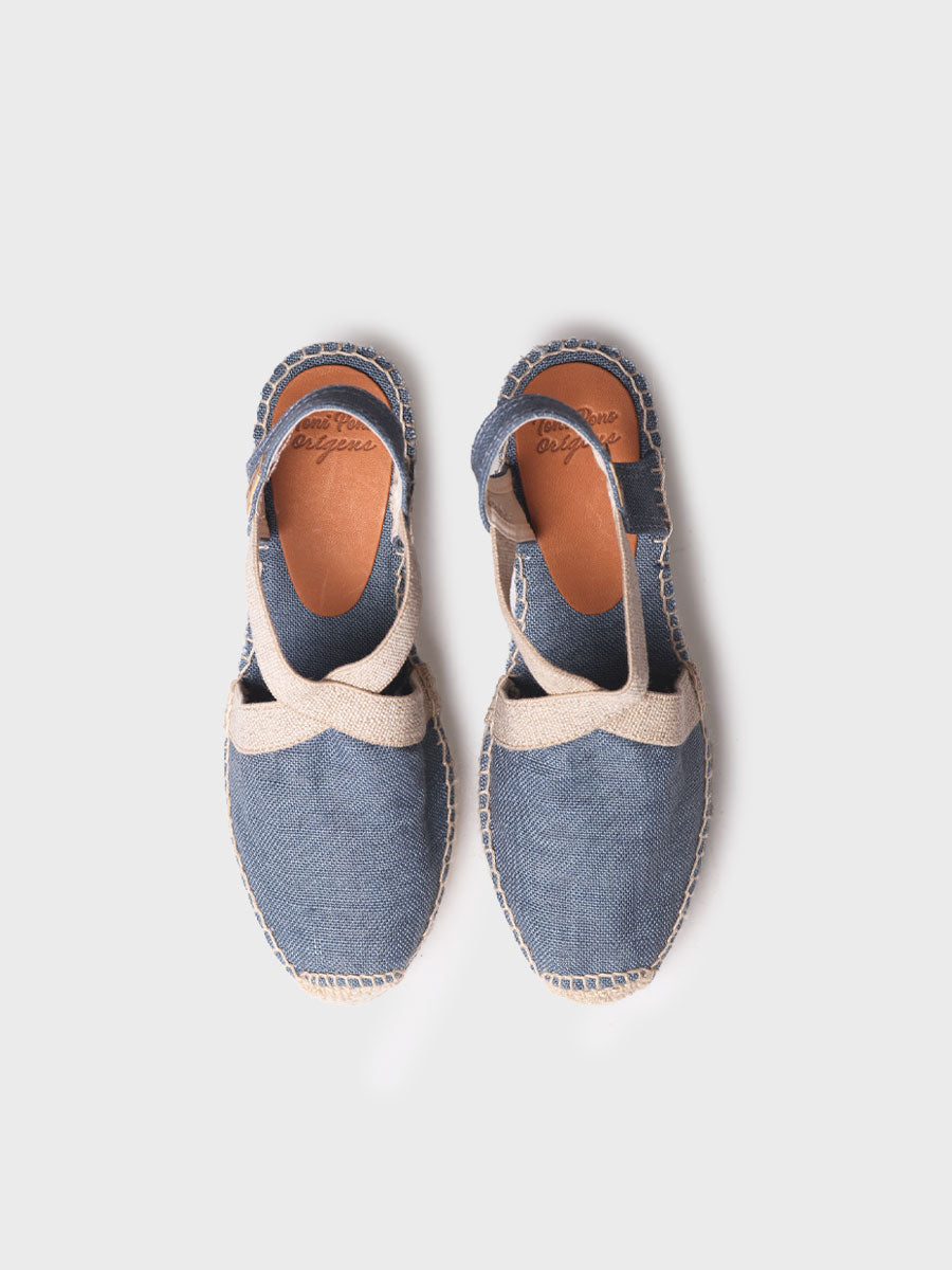 Alpargata mujer - Alpargata alta de mujer en lino y algodón  - Toni Pons  