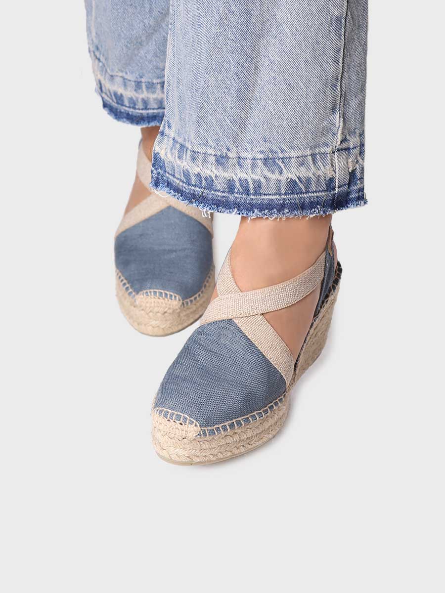 Alpargata mujer - Alpargata alta de mujer en lino y algodón  - Toni Pons  