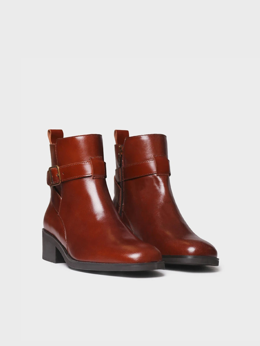 Botines mujer - Botín en piel con hebilla para mujer | TOLEDO-P  - Toni Pons  