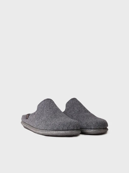 Chaussons pour hommes en laine recyclée en beige 