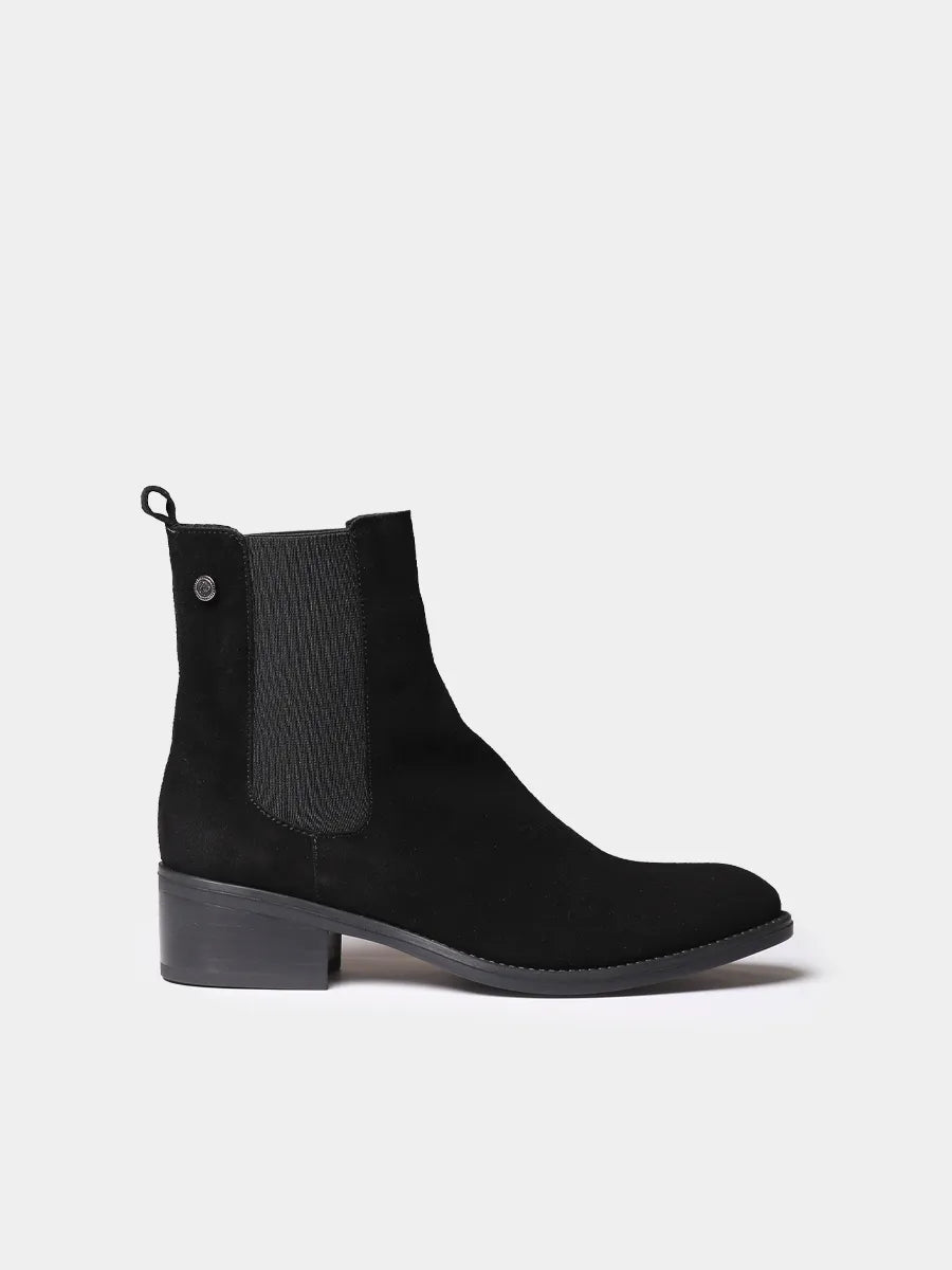 Women’s two-tone split leather trainer