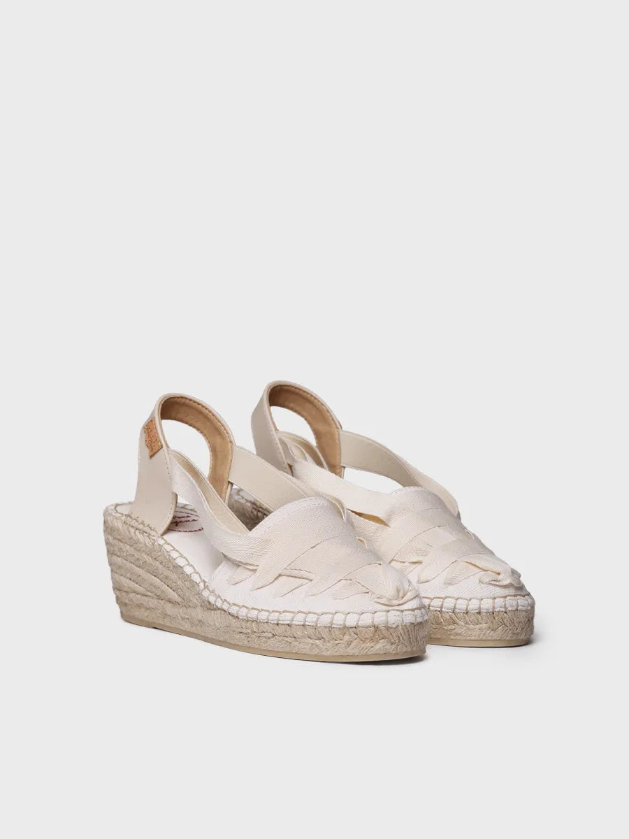  - Alpargata de mujer de cuña en lona con cintas | TRACY-CU  - Toni Pons  