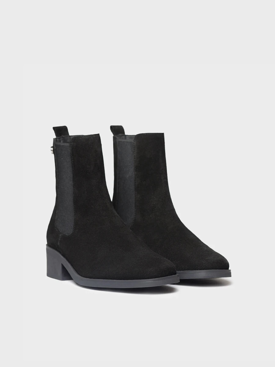 Botines mujer - Botín Chelsea en serraje para mujer | TUDELA-SY  - Toni Pons  