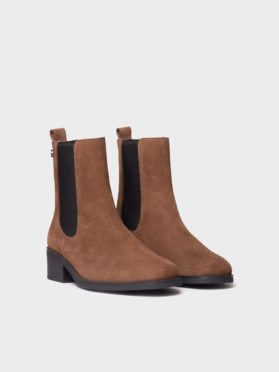 Botines mujer - Botín Chelsea en serraje para mujer | TUDELA-SY  - Toni Pons  
