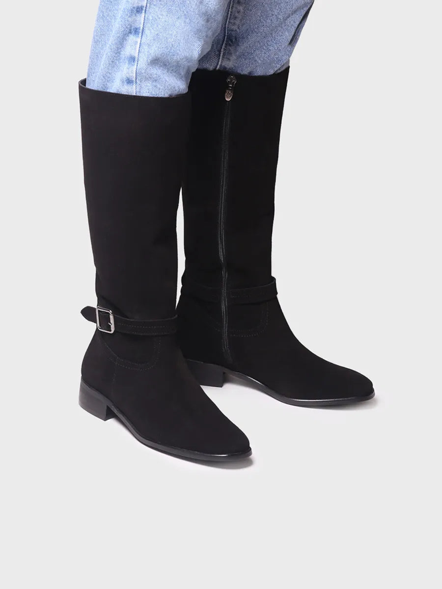 Bota de piel para mujer