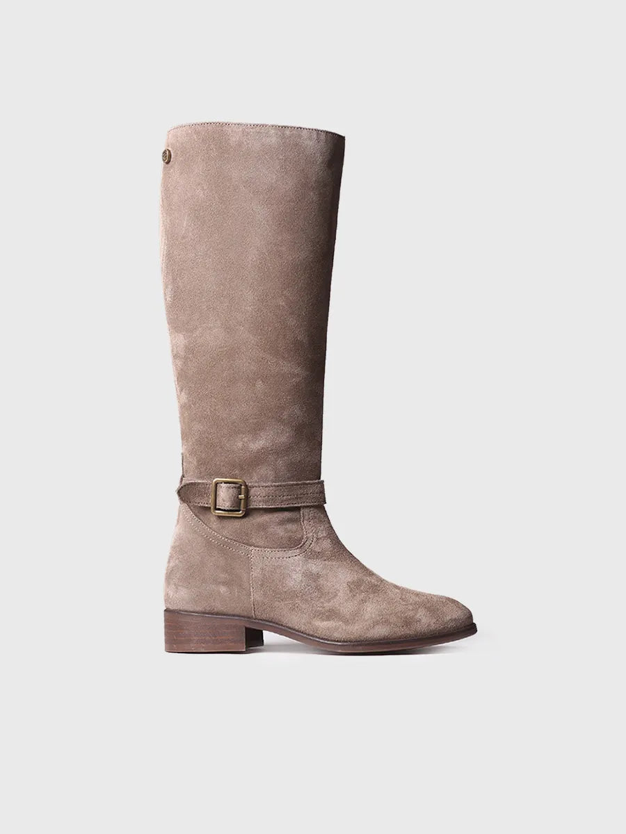 Bota de piel para mujer