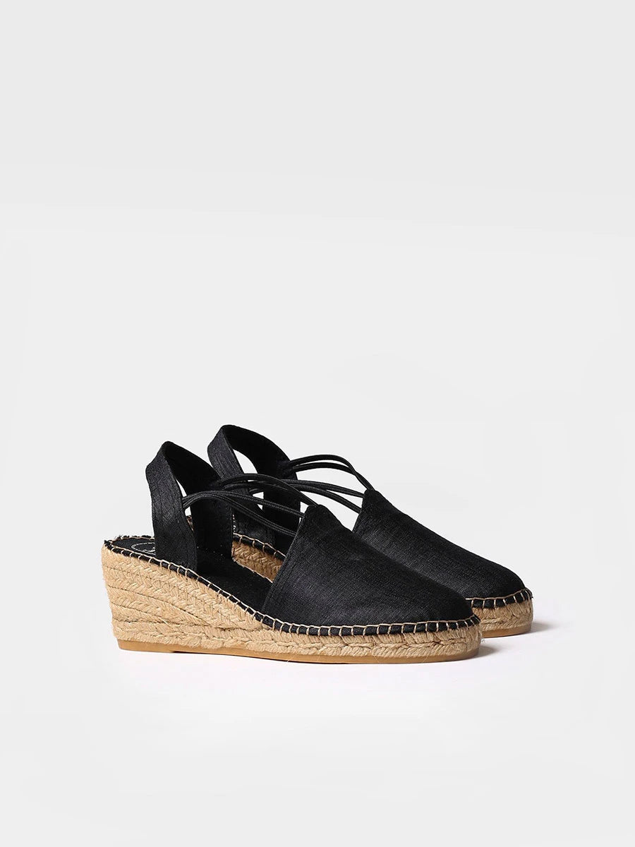  - Alpargata de cuña en tejido con elásticos | TURIA  - Toni Pons  
