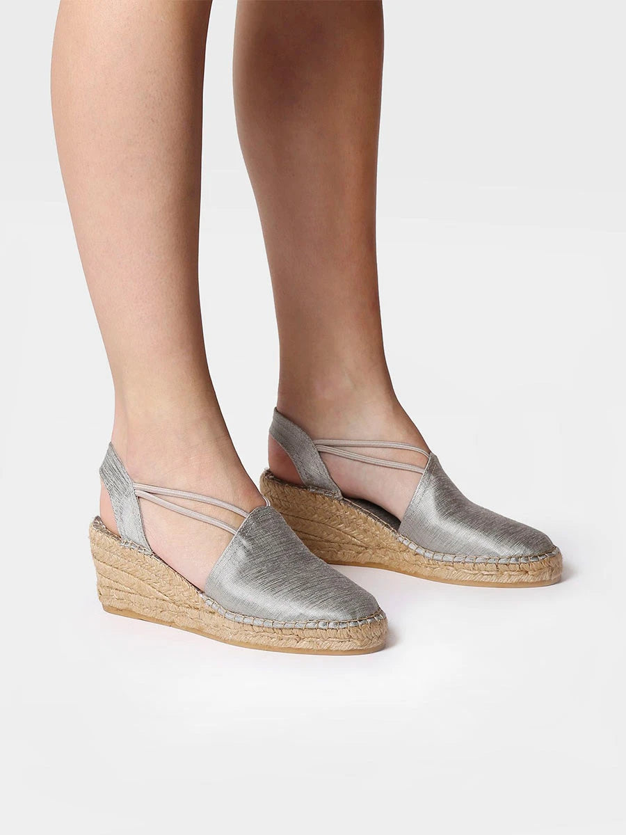  - Alpargata de cuña en tejido con elásticos | TURIA  - Toni Pons  