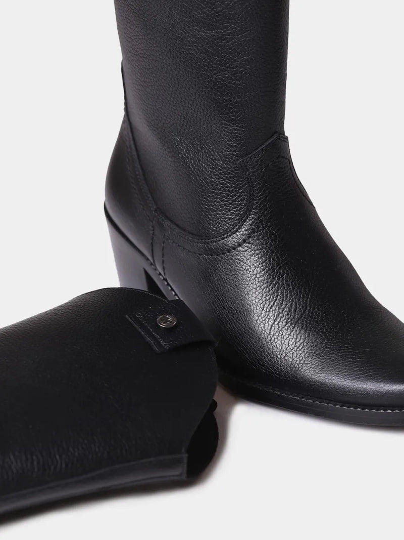 Botines mujer - Botines de mujer cowboy en piel con tacón | UBEDA  - Toni Pons  