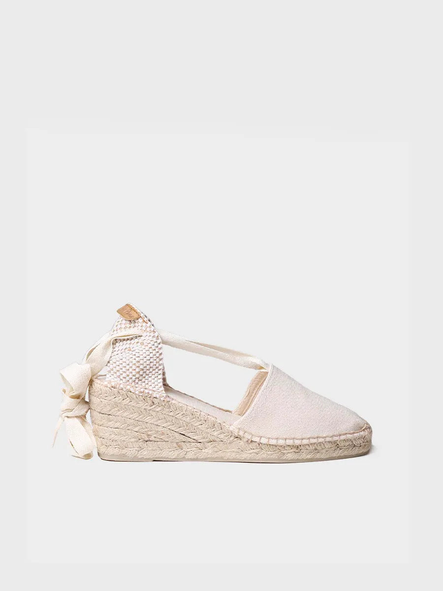 Valencian espadrille with strings for women