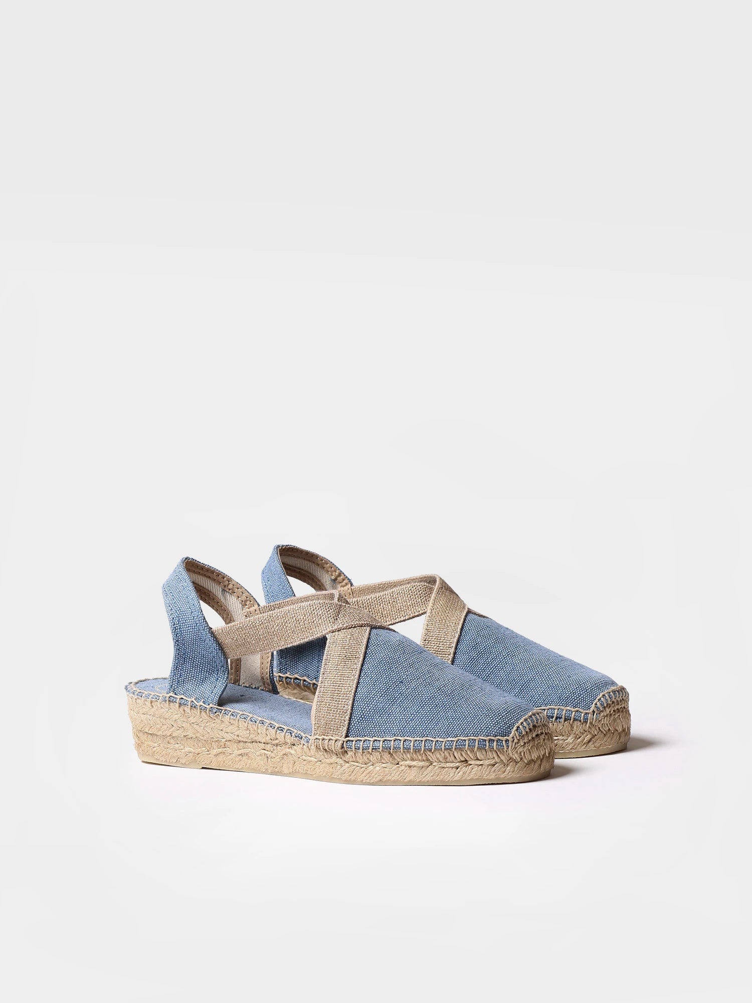 Alpargata vegana plana para mujer en tejido de algodón | VERDI-V