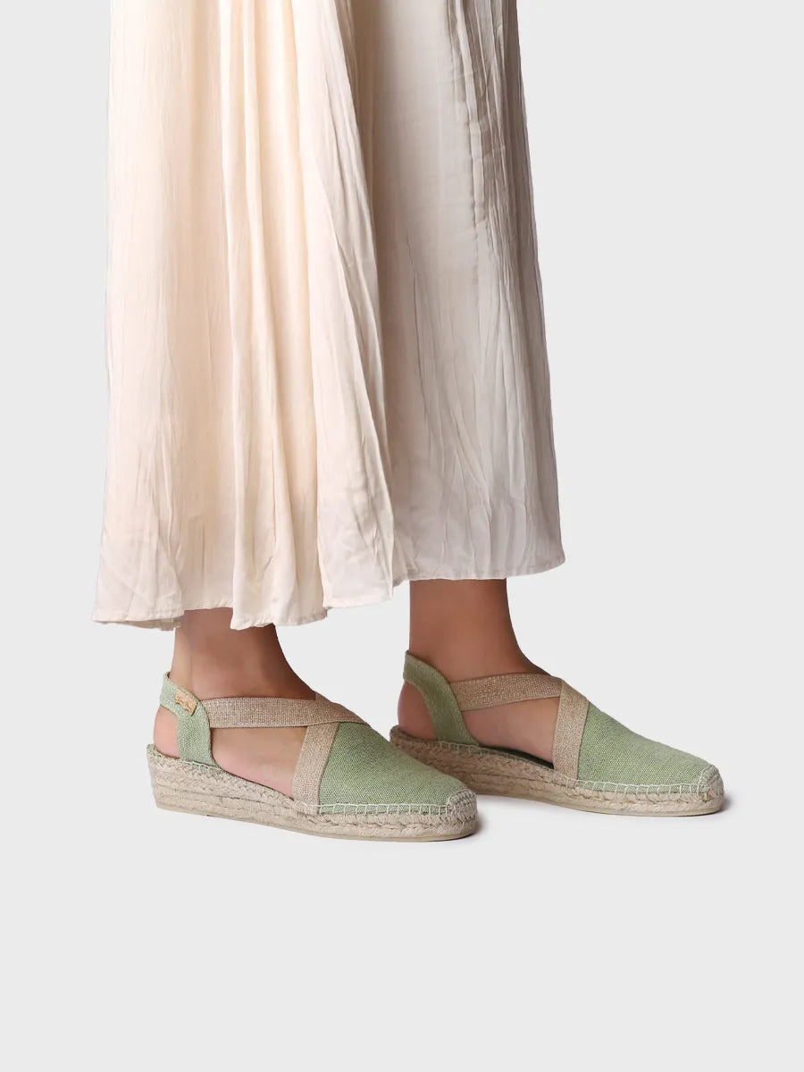  - Alpargata vegana plana para mujer en tejido de algodón | VERDI-V  - Toni Pons  