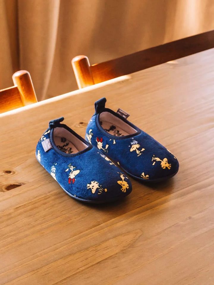 Zapatillas de casa infantiles - Slippers infantiles de Snoopy en pelo sintético | WOODY  - Toni Pons  