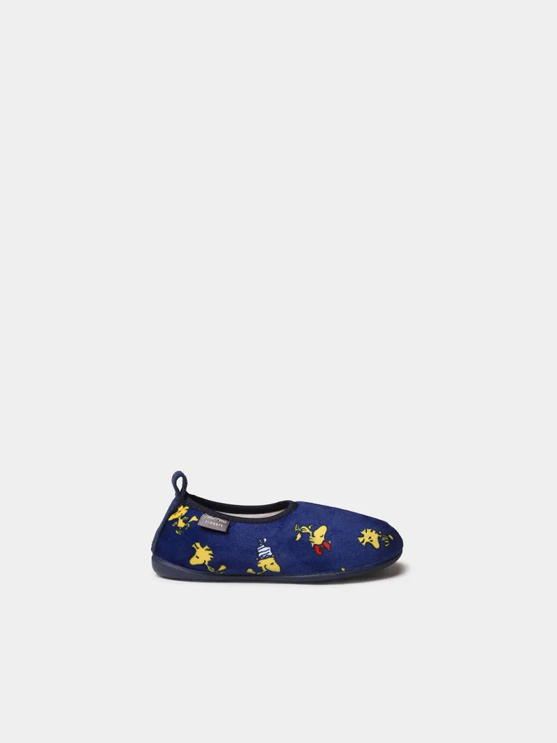 Zapatillas de casa infantiles - Slippers infantiles de Snoopy en pelo sintético | WOODY  - Toni Pons  