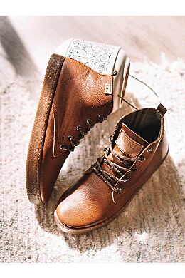 Men's Lace-up Leather Ankle boots - DALTON-PO
