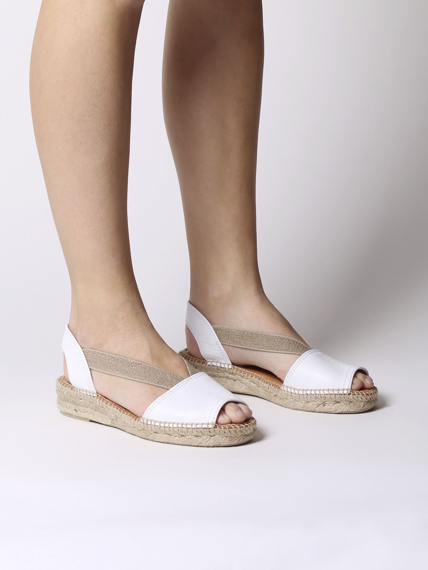 Espadrille for women in leather - ETNA