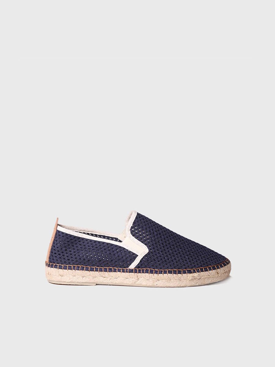 Men's perforated espadrilles in Navy colour - DIDAC