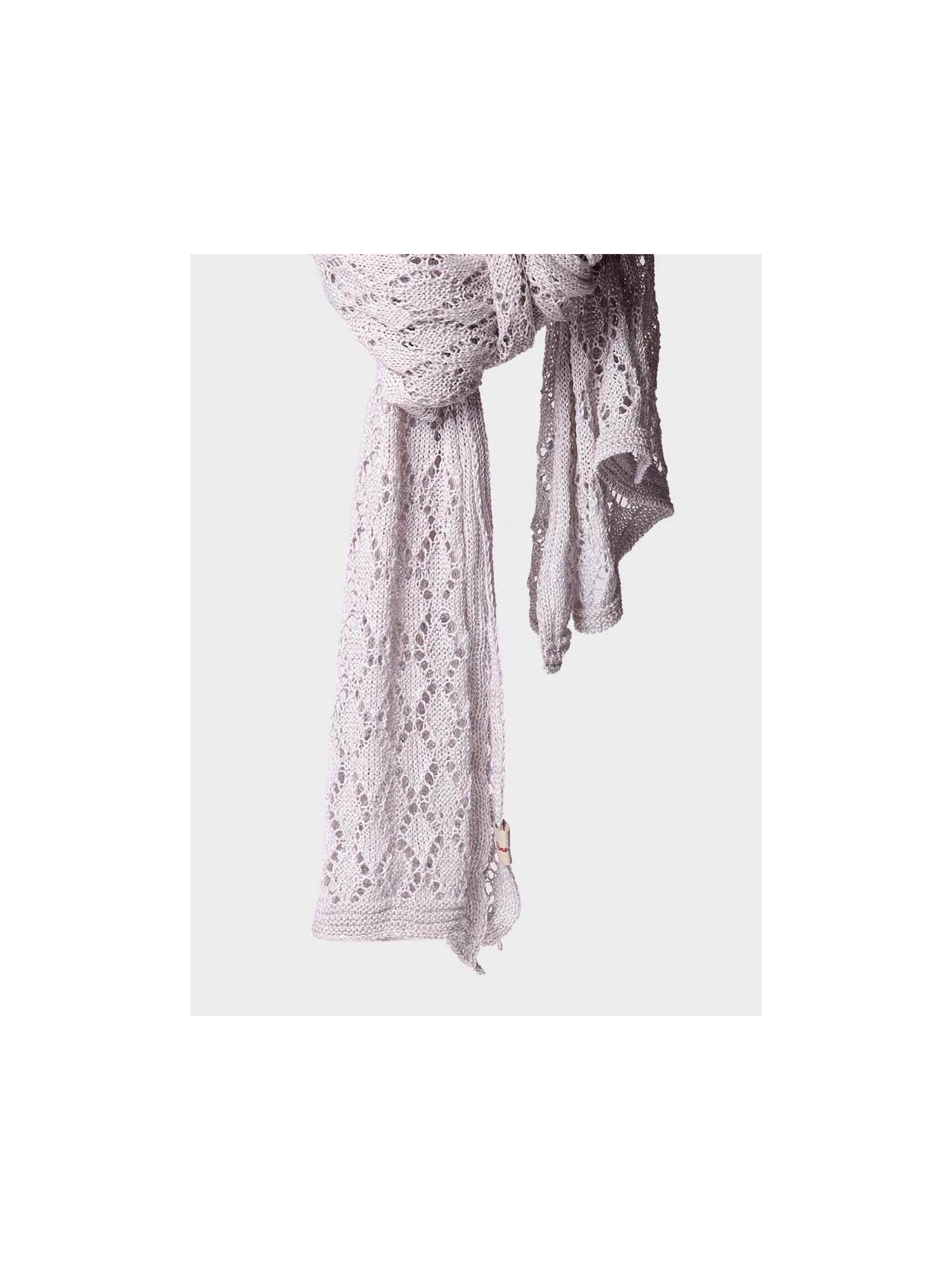 Knitted scarf in gray - FINA