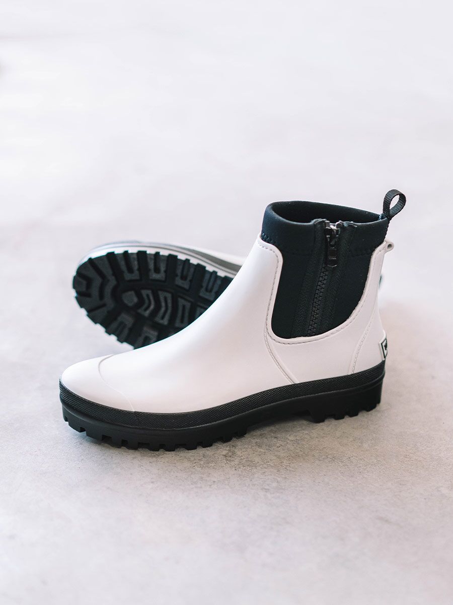 Rain boots for women made of rubber and fabric - COLTON