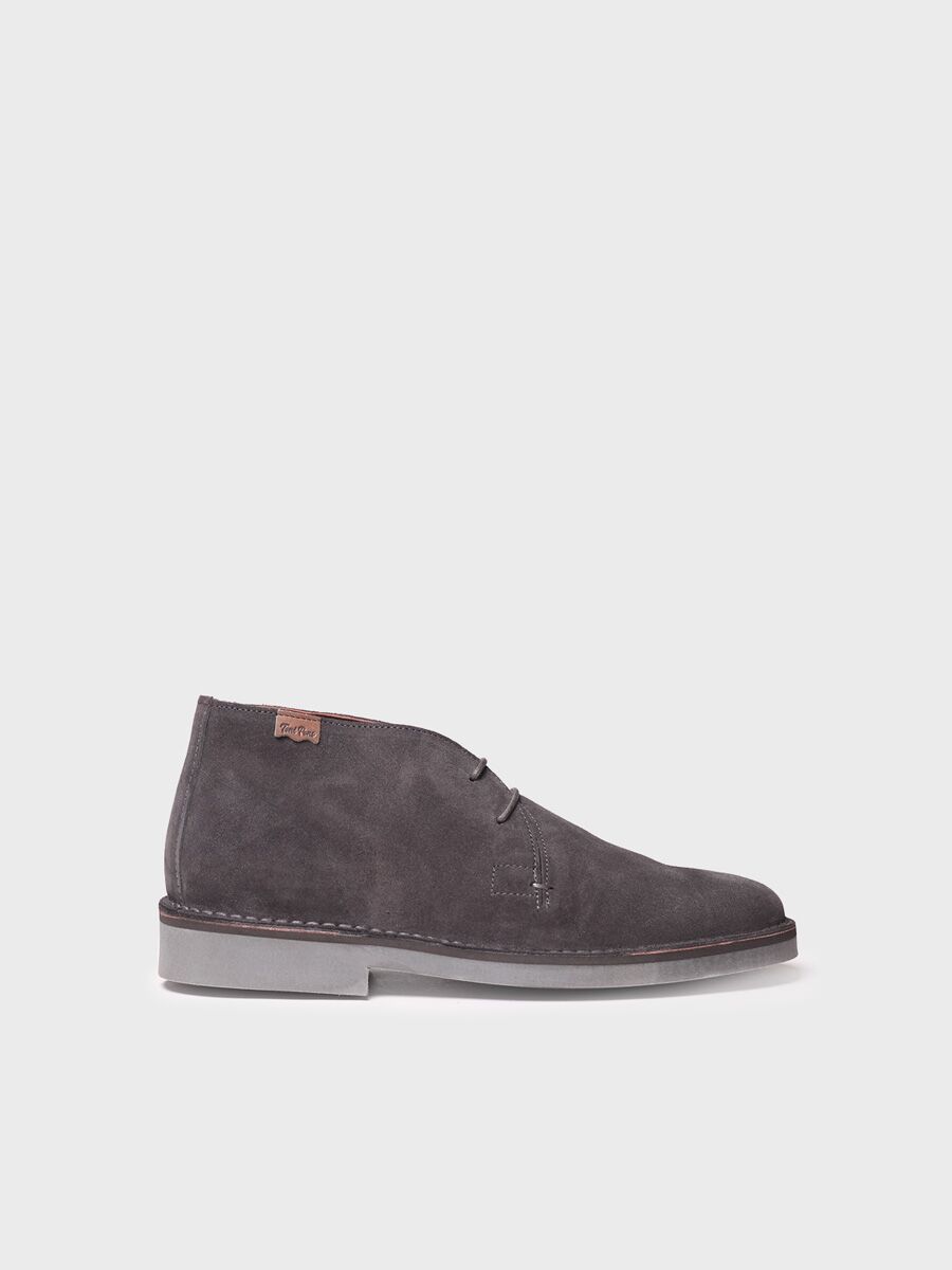 Men's Suede Ankle boot in Grey - JACOB-SY