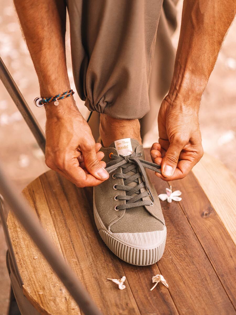 Zapatillas bajas de hombre en tejido reciclado - GIO-EL