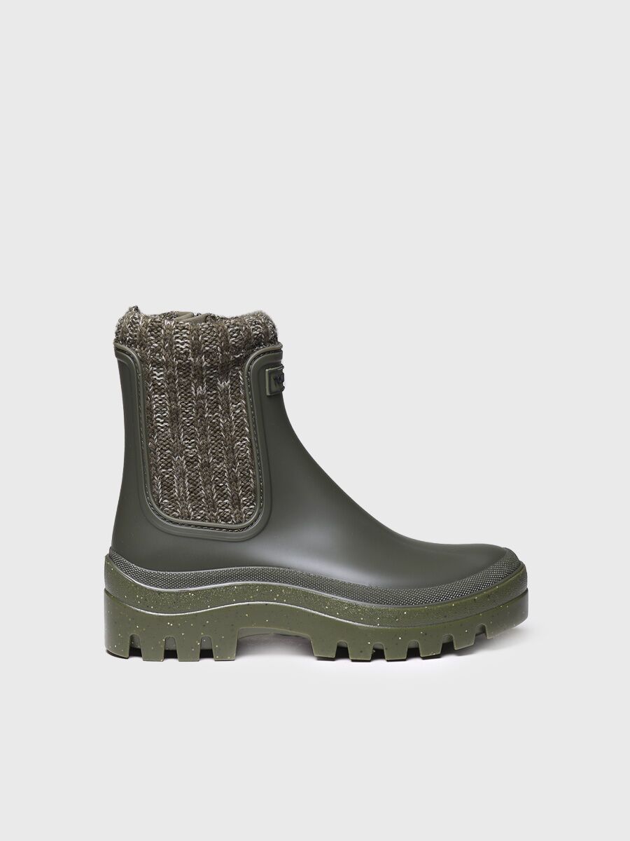 Women's rain Ankle boot in khaki - CAMOS