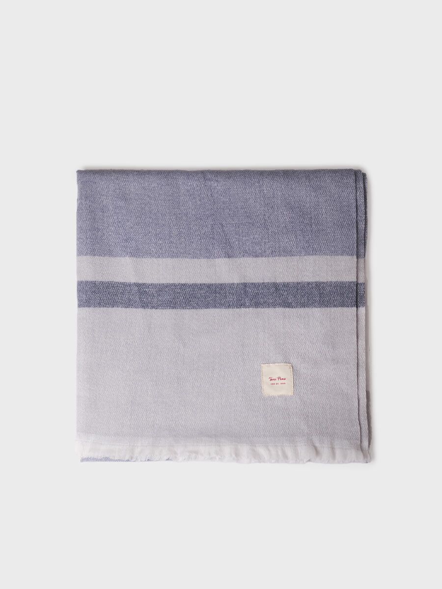 Cashmere like scarf in blue | AMBER