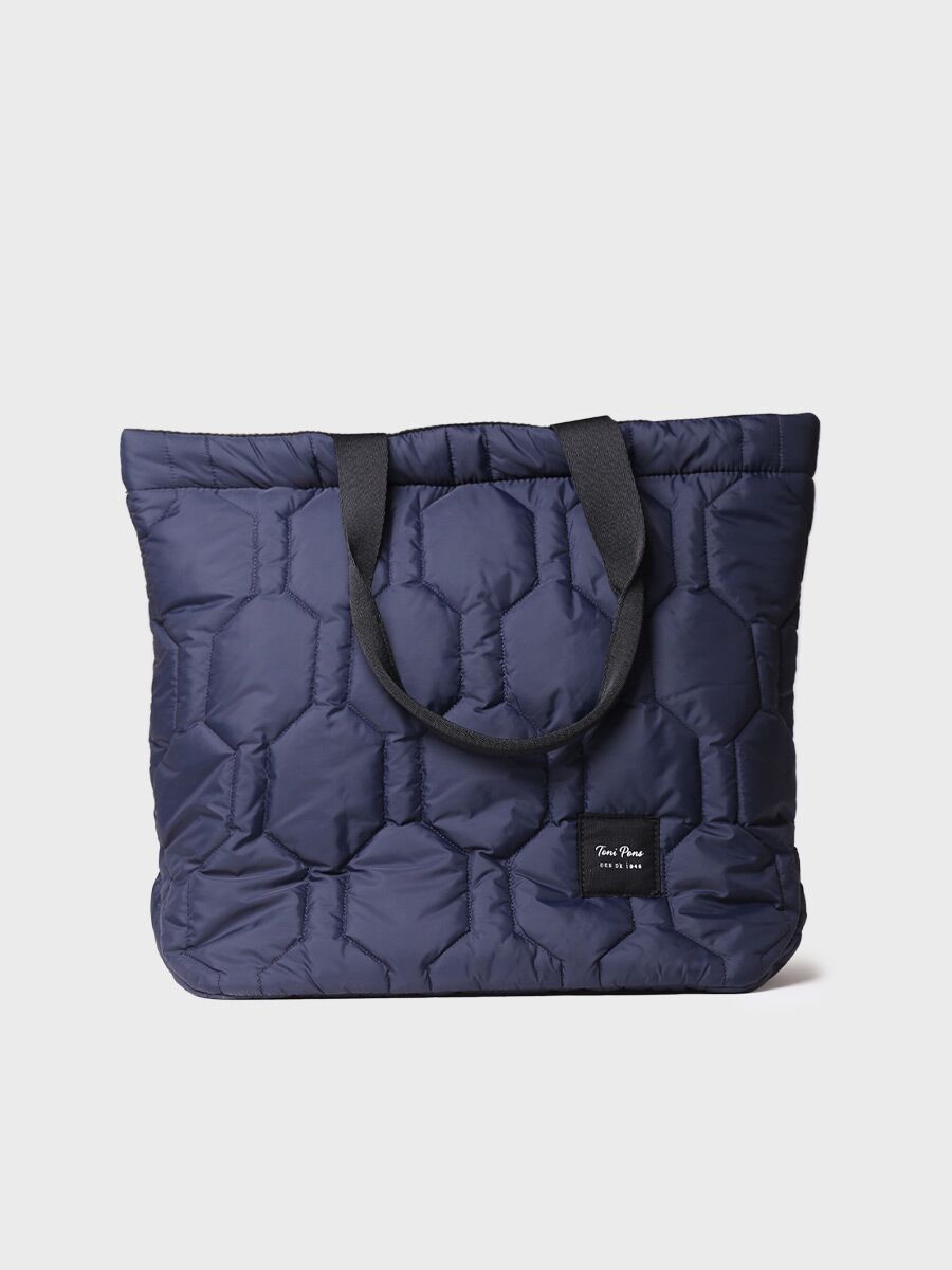 Women's bag in anorak fabric in Navy - GEORGIA