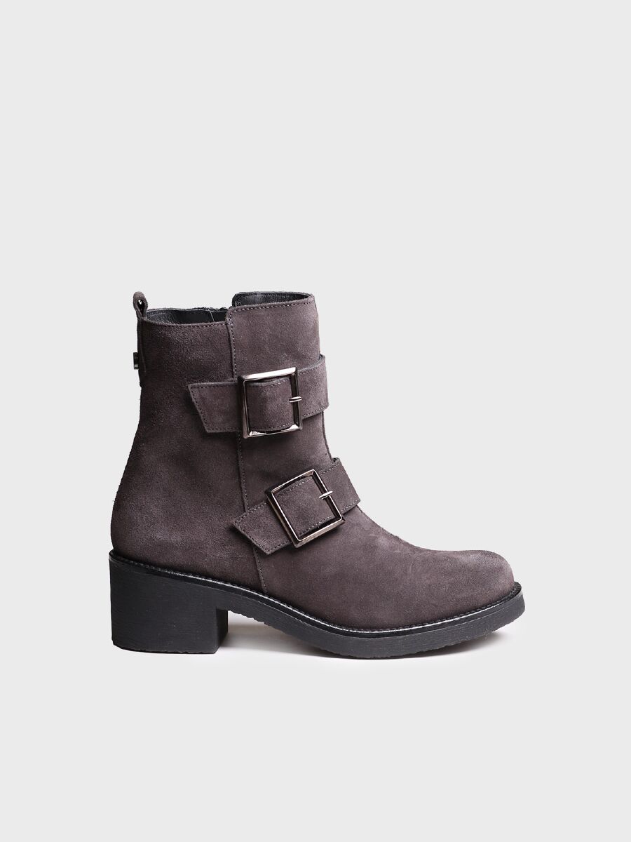 Women ankle boot made of suede - PETRA-SY