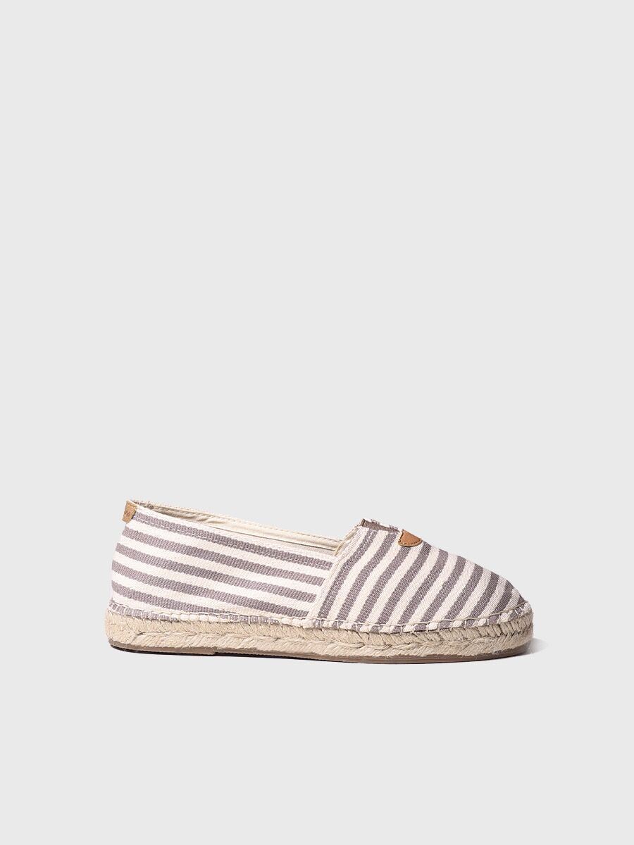 Classic unisex espadrille in Taupe colour - BLANES-DD
