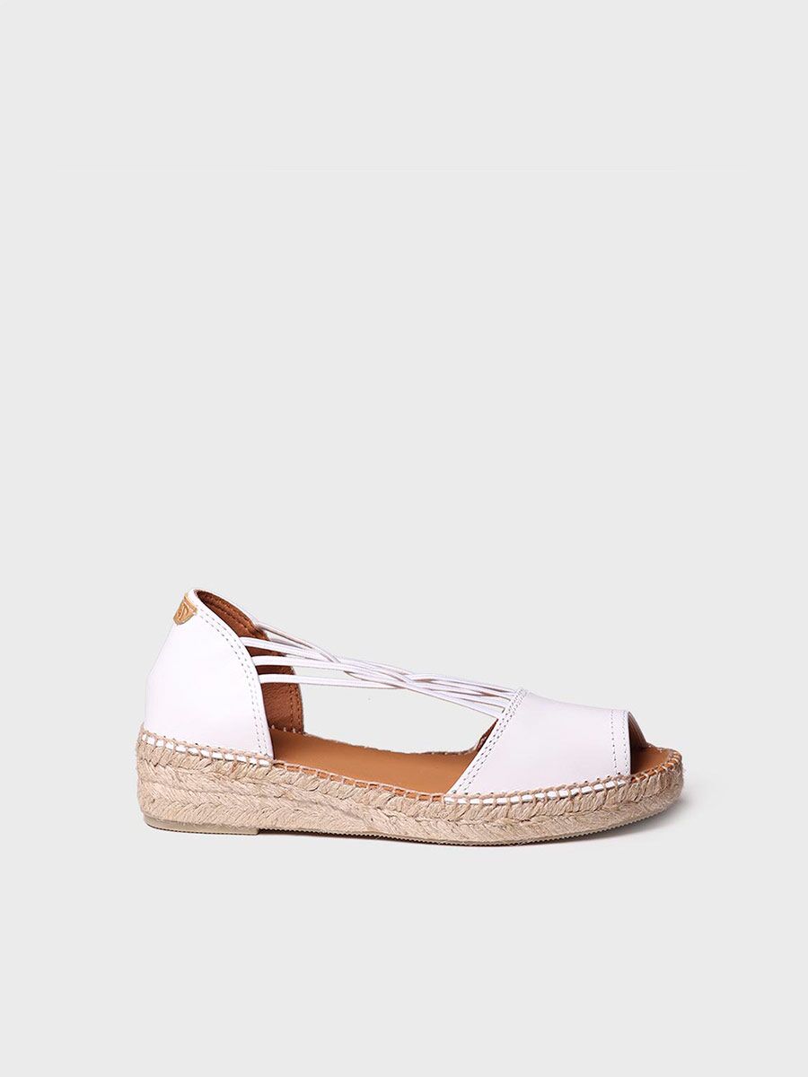 Strappy sandal in White colour - EBRE-P