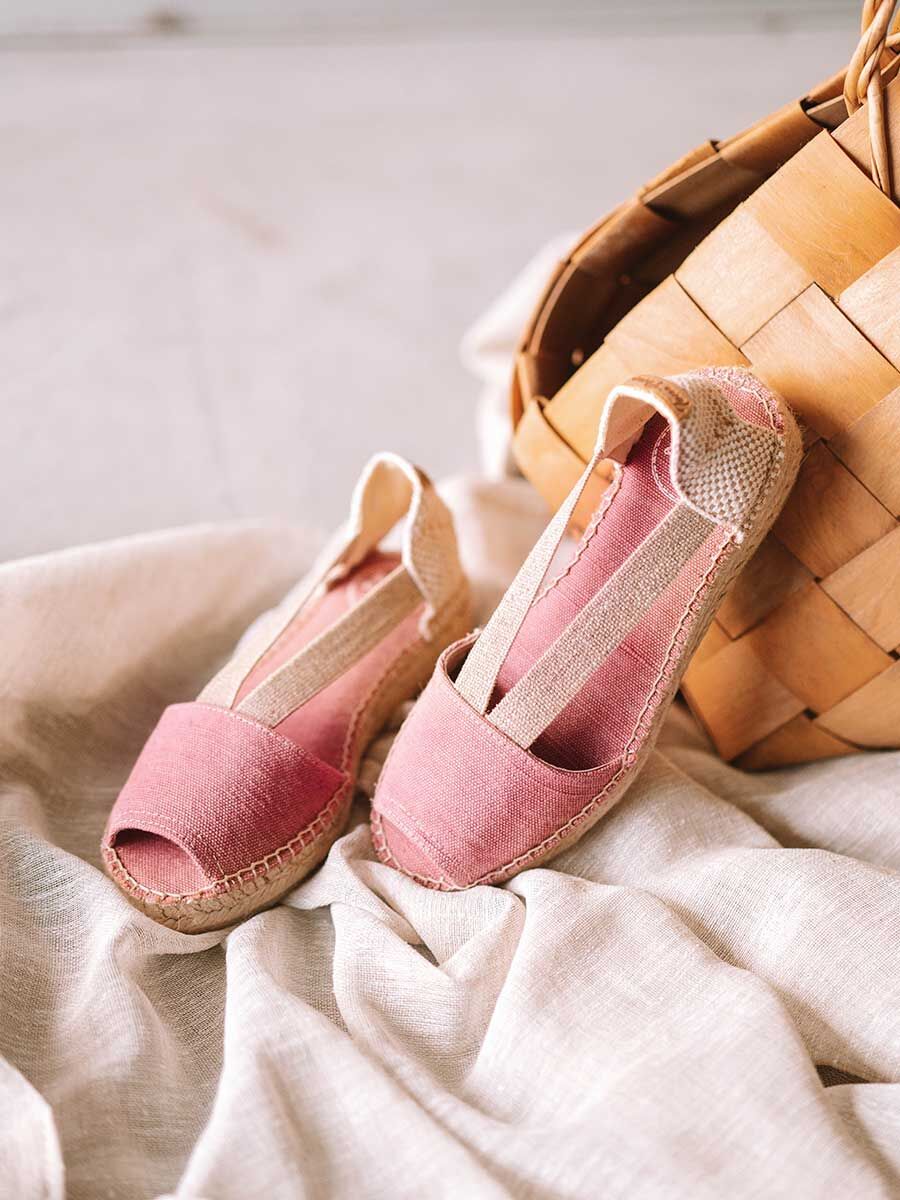 Vegan sandal in Blush colour - ELORA-V