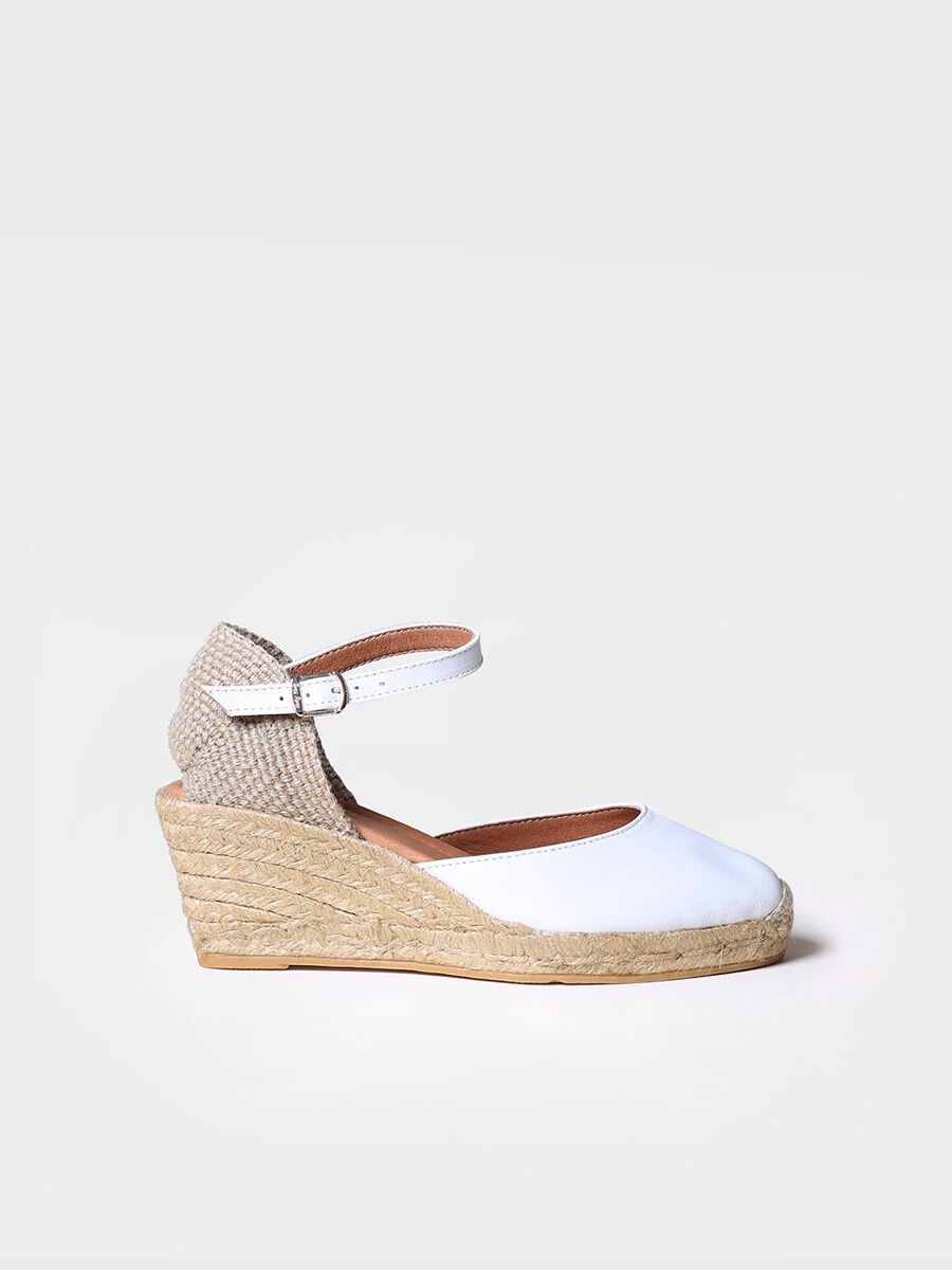 Closed leather espadrilles for women - COSTA-5