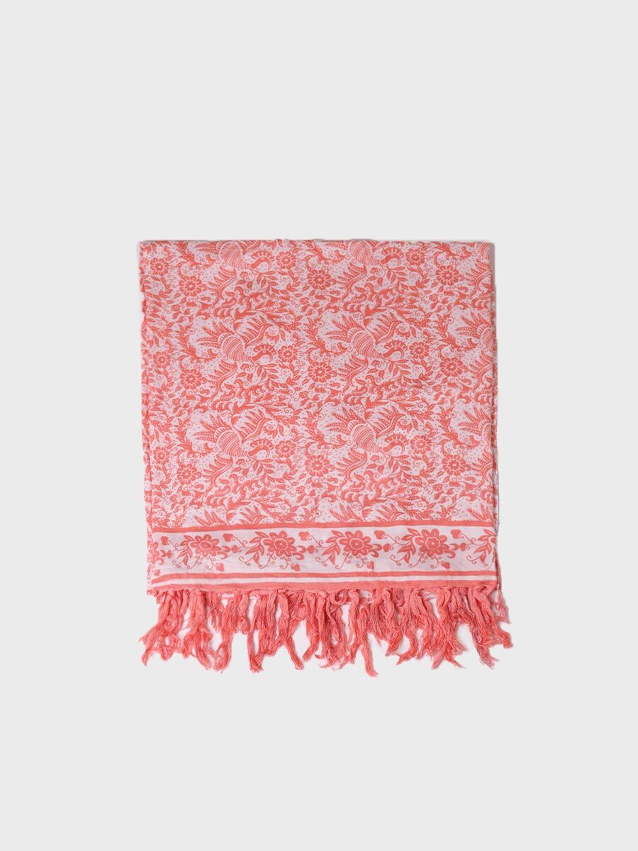Women's scarf in tile print - FABIANA