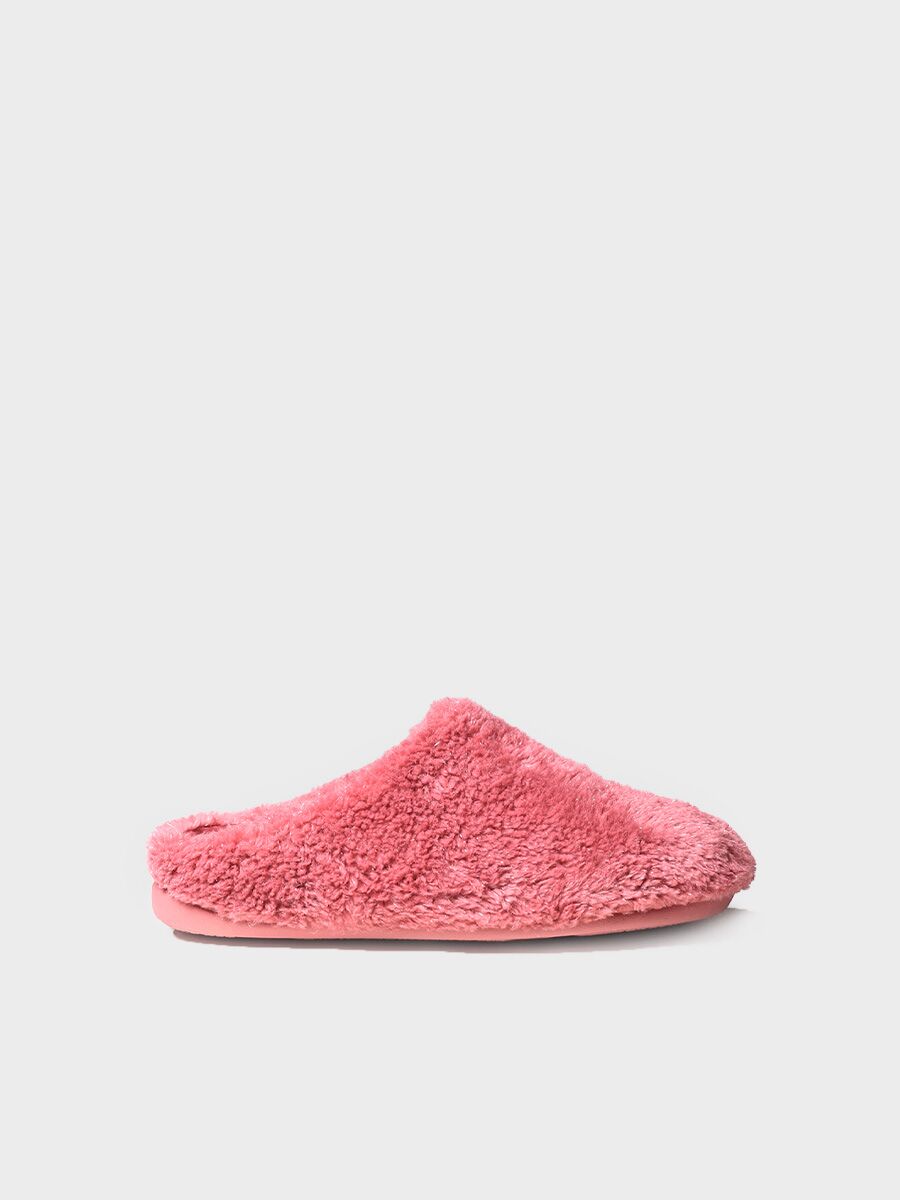 Women's clog-style slipper in synthetic fur in Pink - MAUI-TW