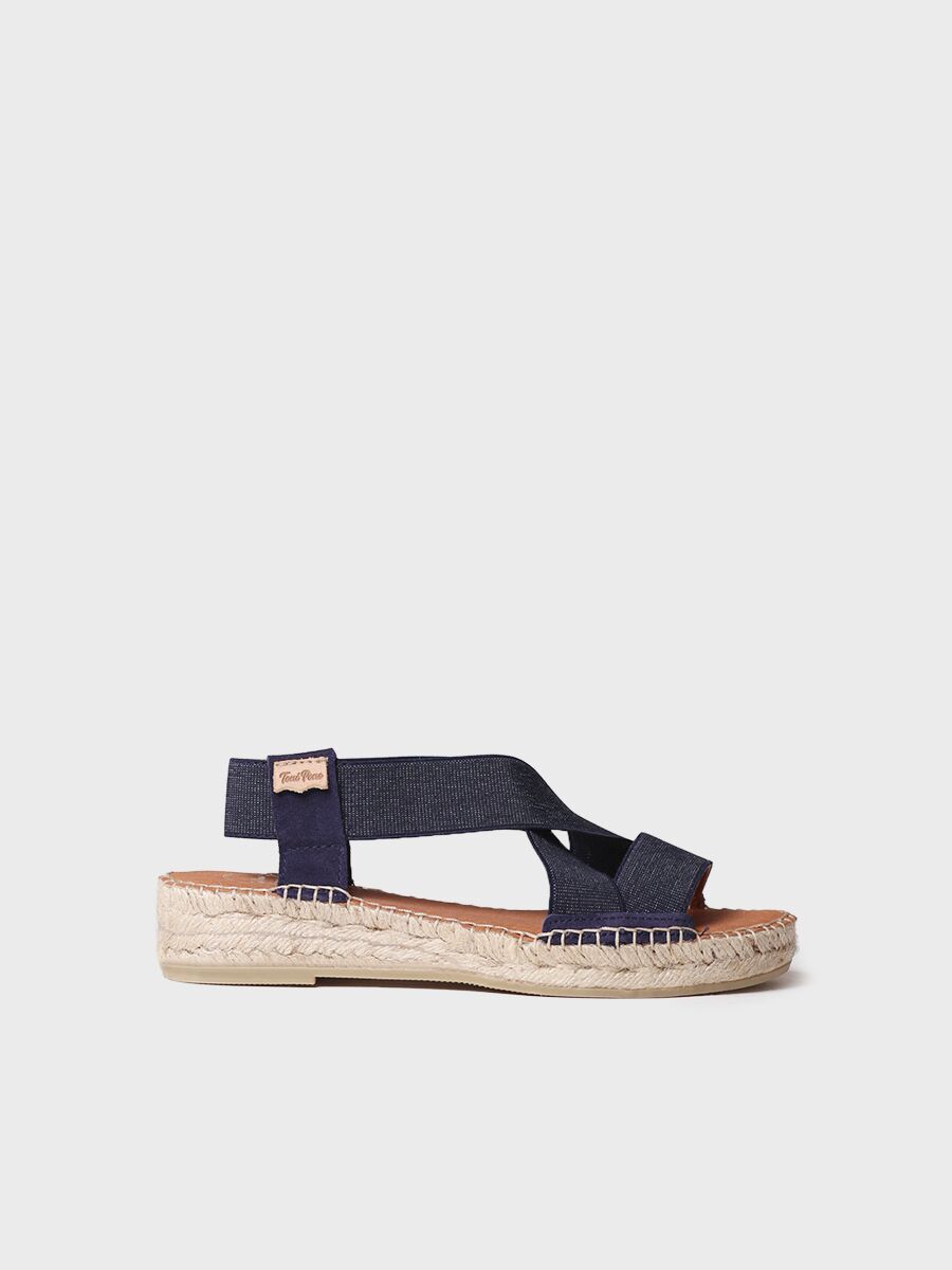 Espadrille for women with elastic bands - EVANI