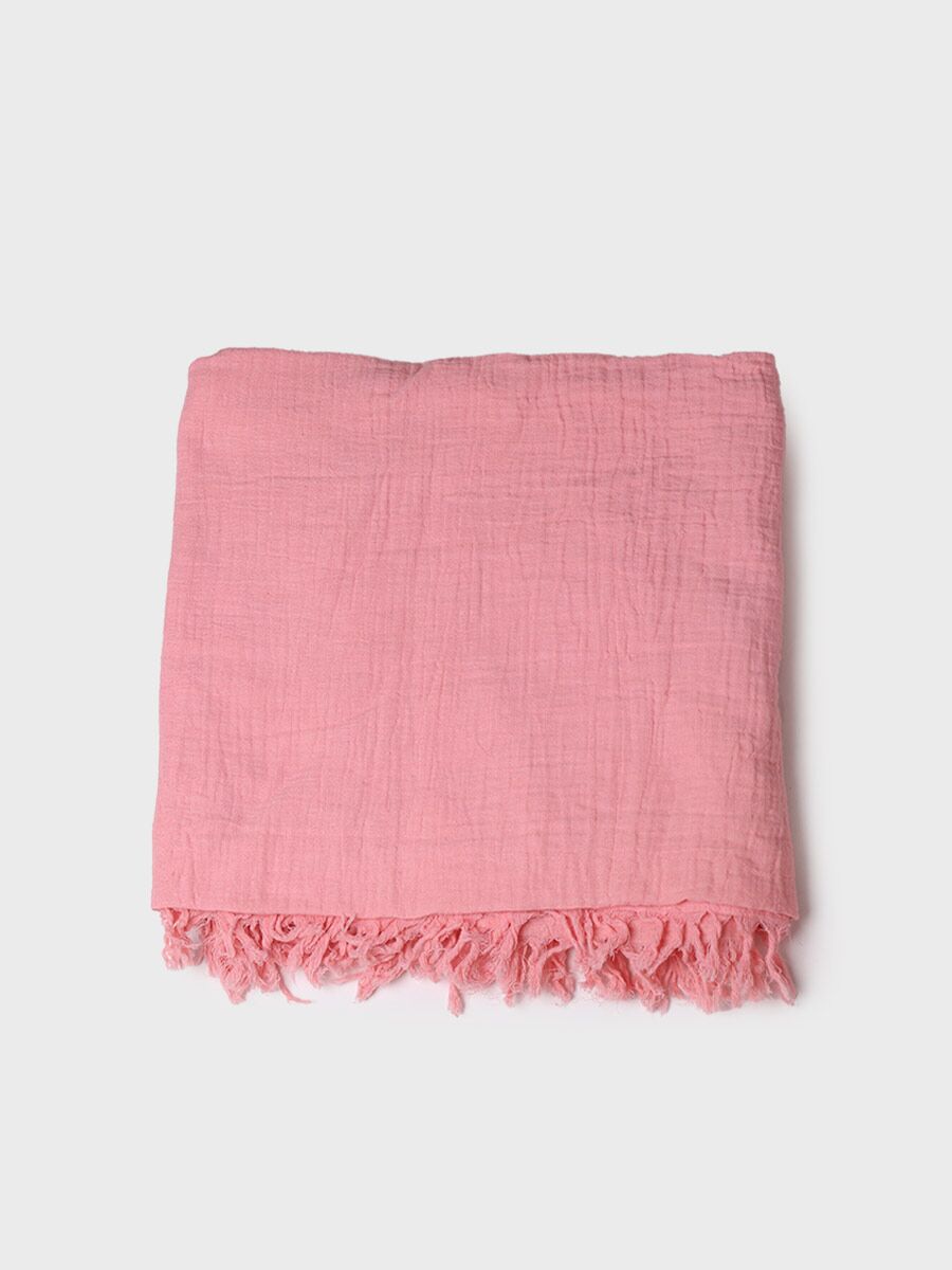 Cotton scarf in plain colours - FATIMA