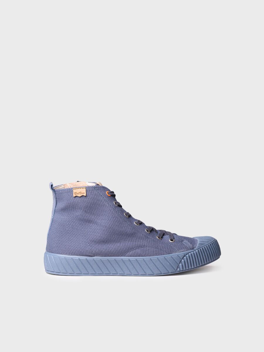 Men's high-top trainers in recycled fabric - GUNTER-EL