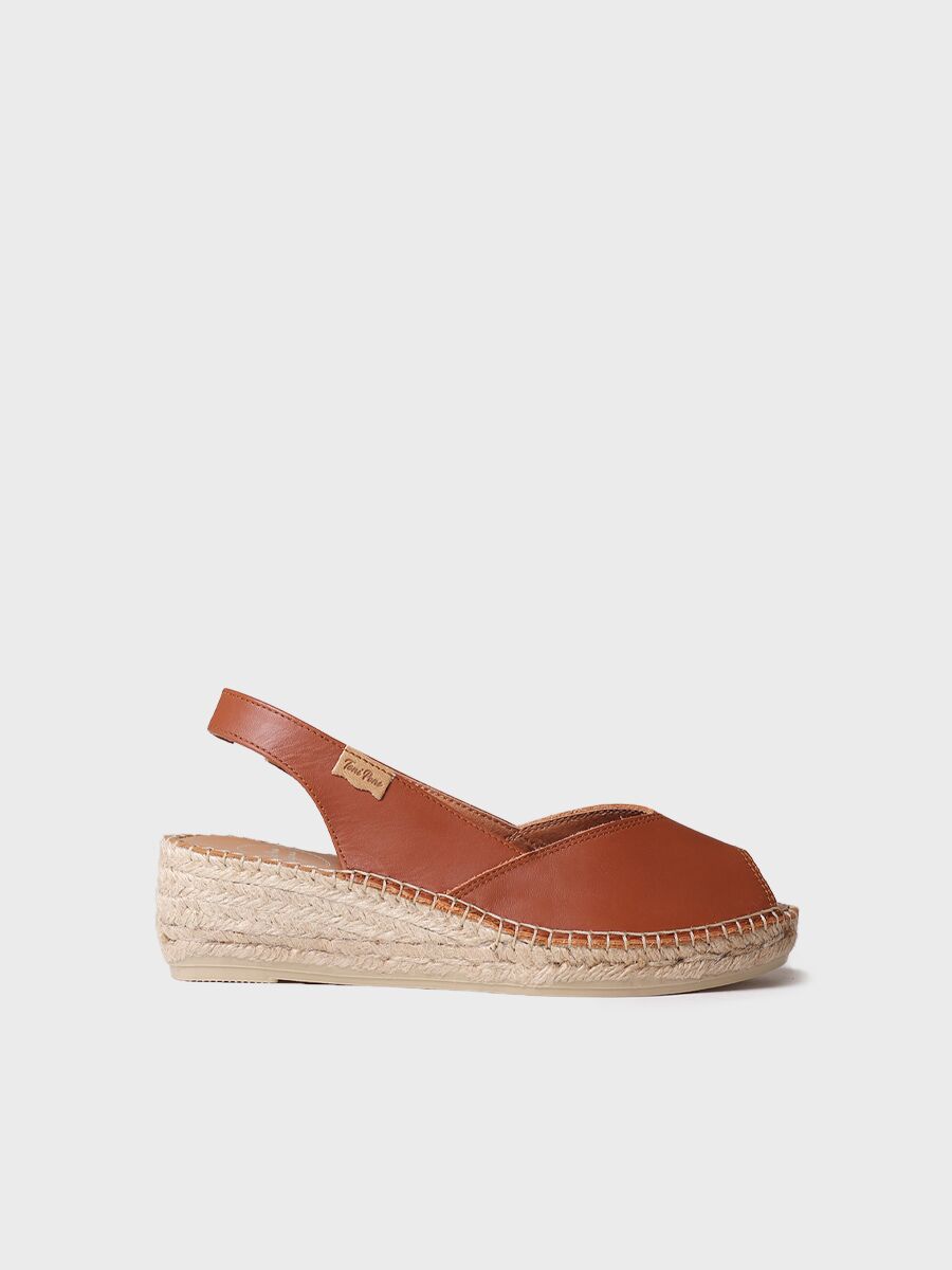 Leather wedge espadrilles - BERNIA-P