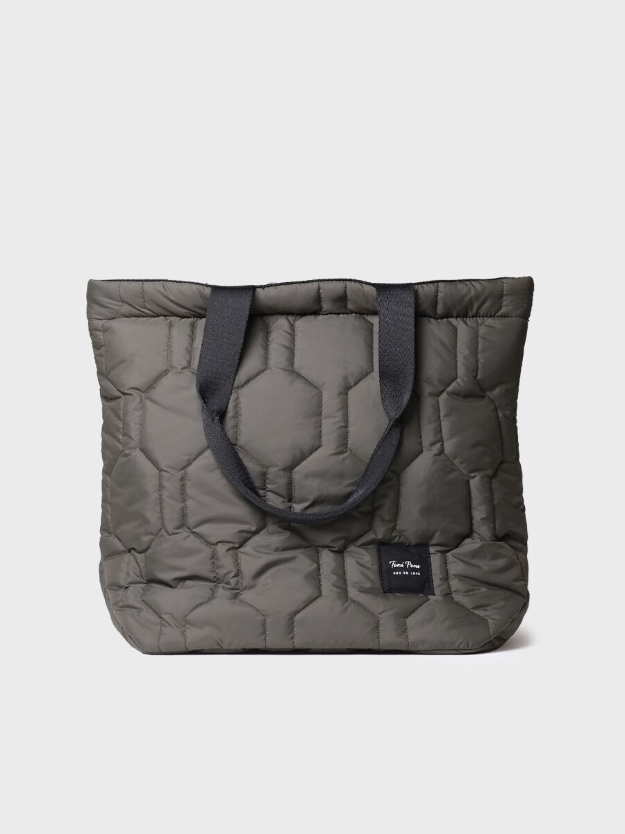 Sac à main pour femme en tissu anorak en kaki - GEORGIA