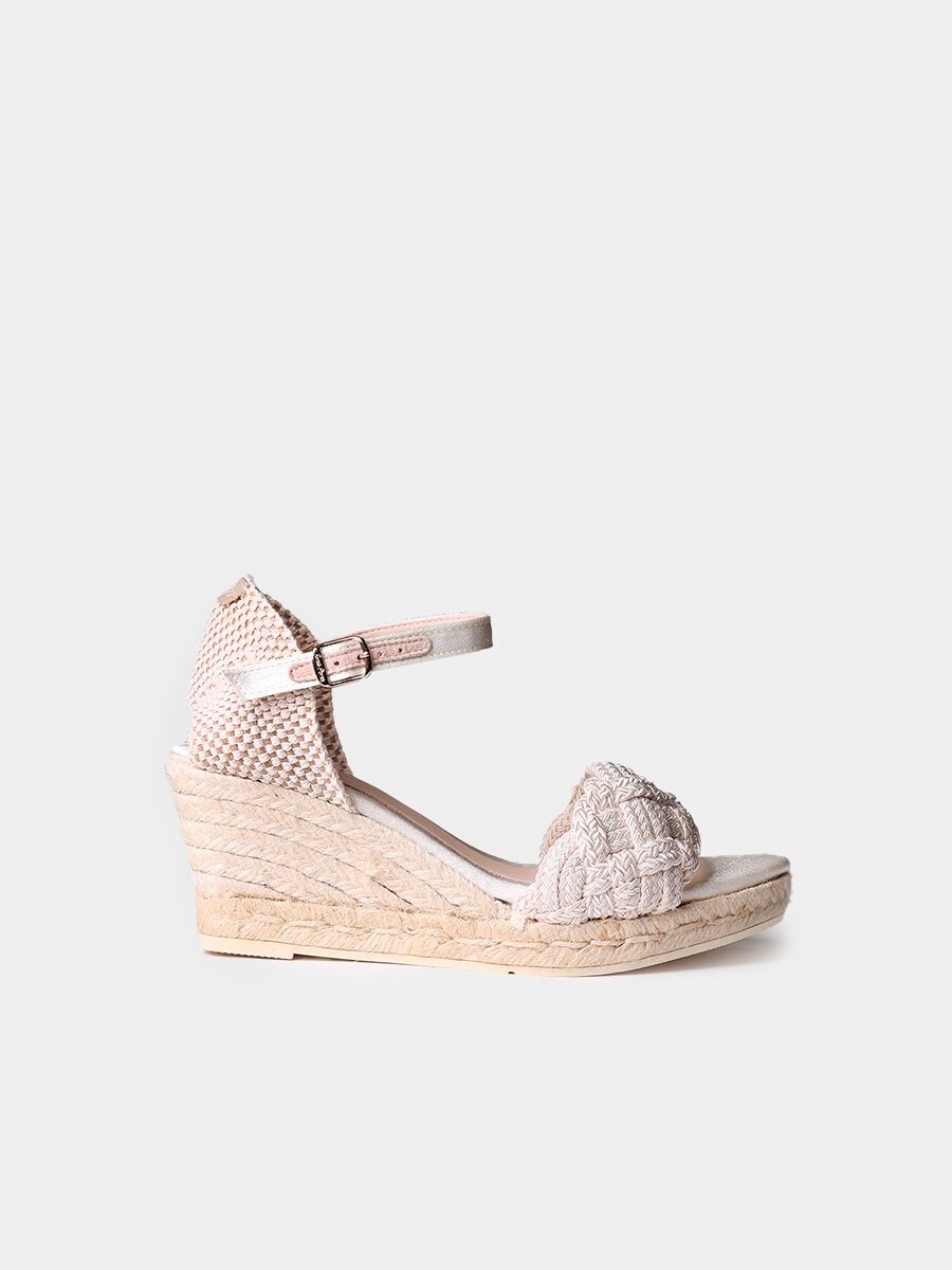 Espadrilles de mariage a talon compense TONI PONS